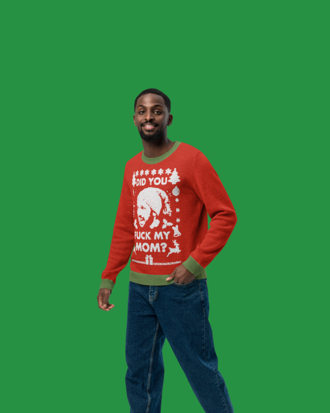 Did you Santa?? X-Mas Knitted Crewneck Sweater