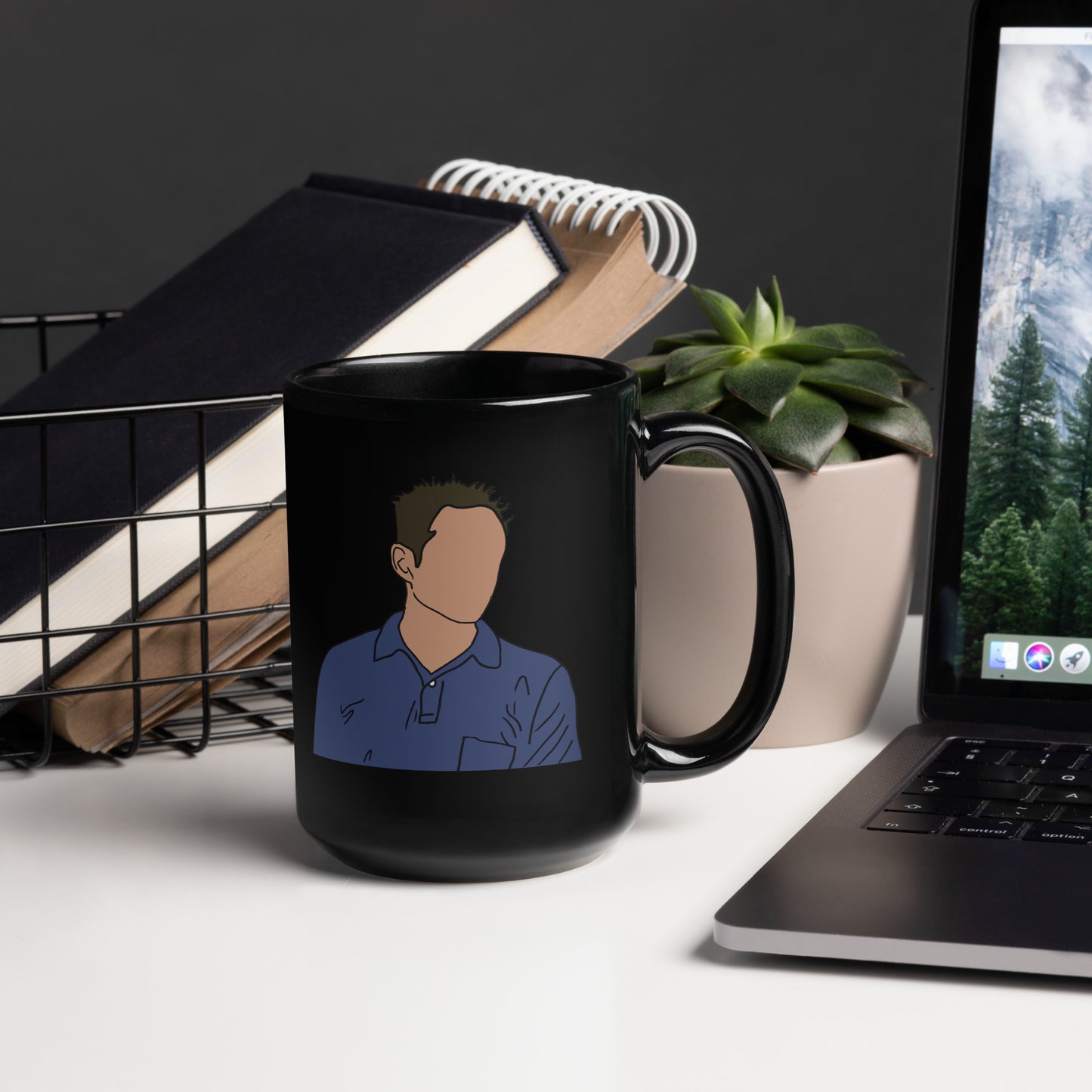 Because of the Implication Black Glossy Mug