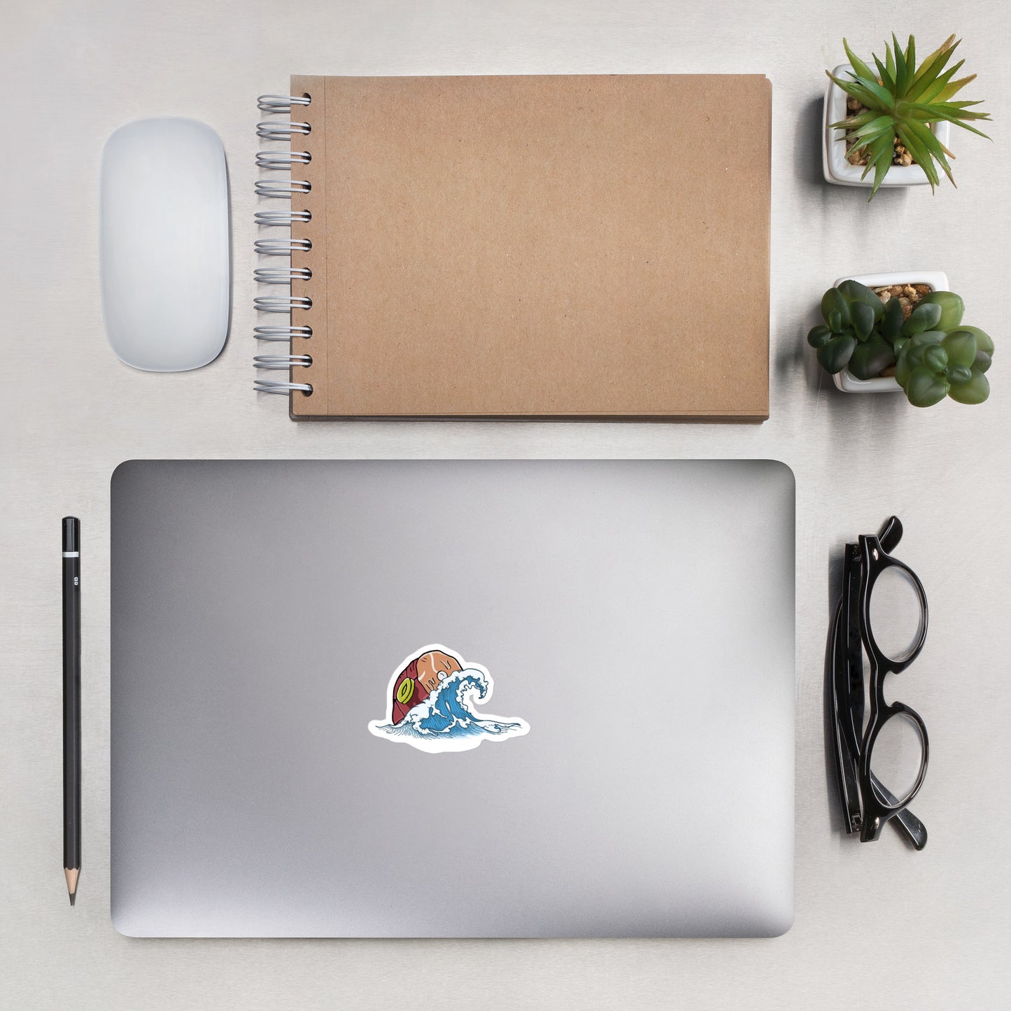 Rum Ham Wave Bubble-free stickers