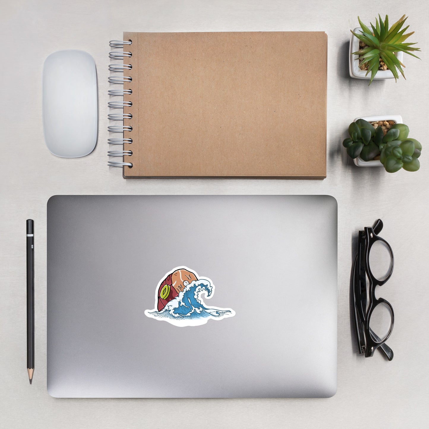 Rum Ham Wave Bubble-free stickers