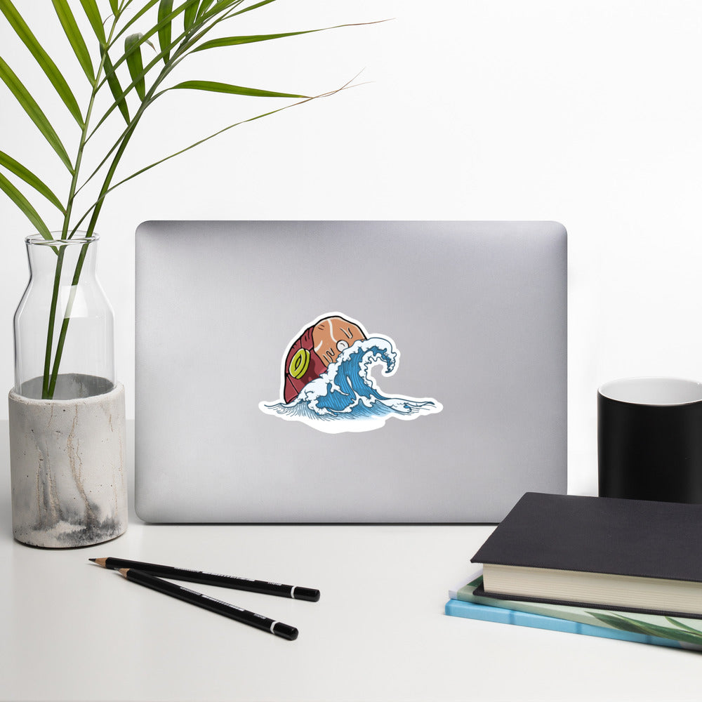 Rum Ham Wave Bubble-free stickers