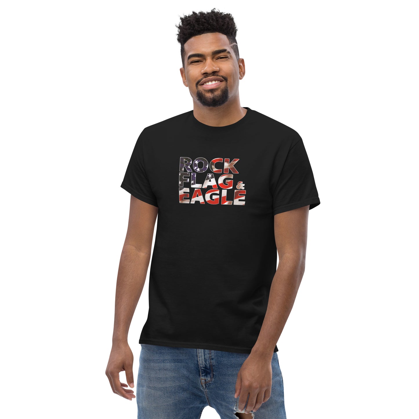 Rock Flag & Eagle Unisex Tee