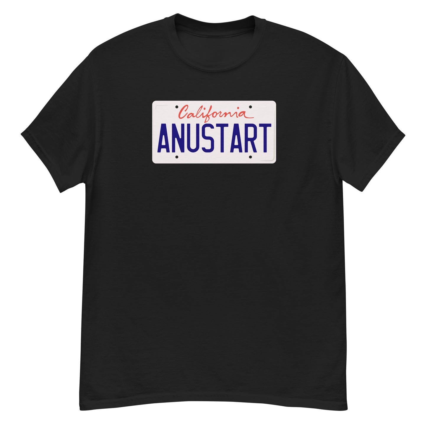 Anustart Minimal License Plate classic tee
