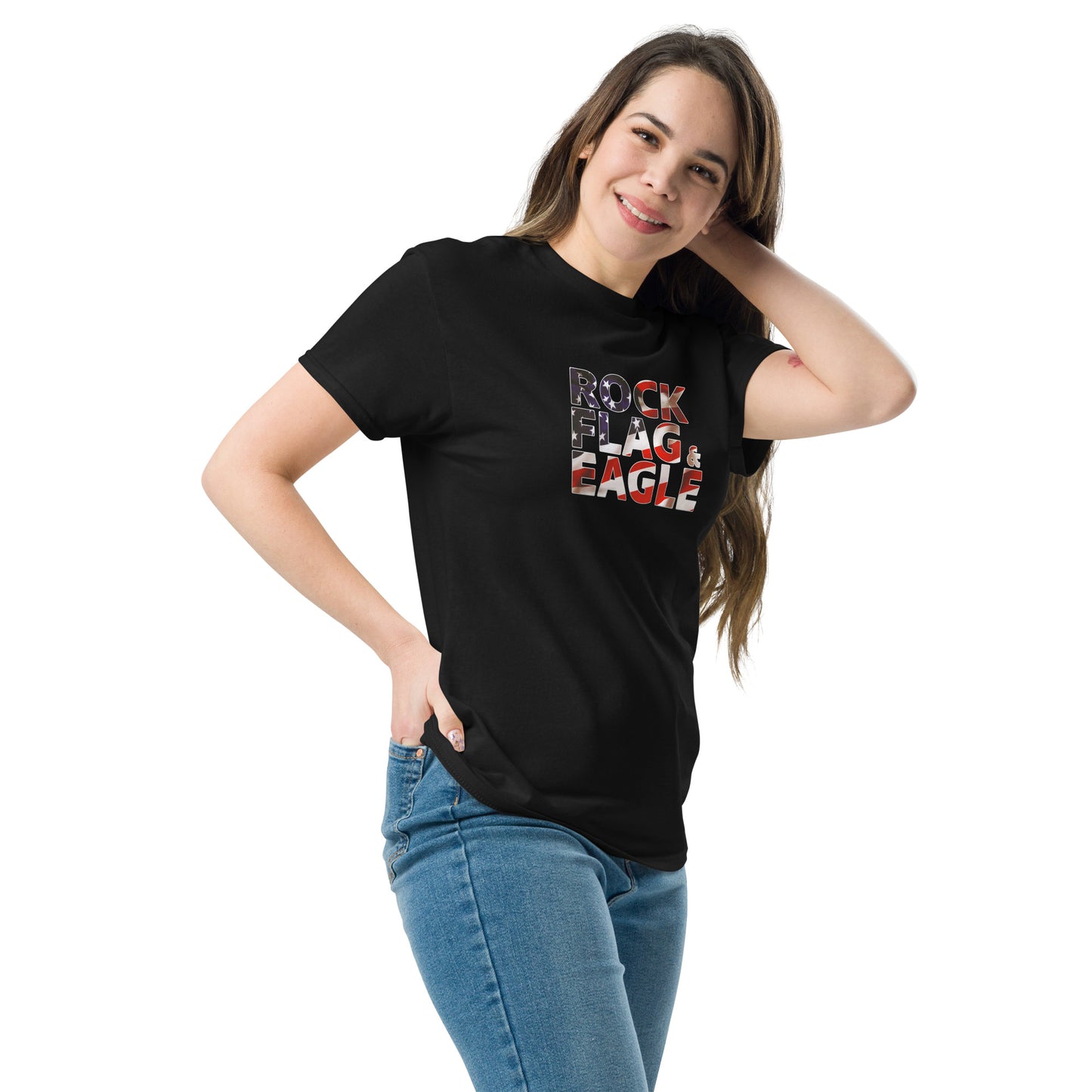 Rock Flag & Eagle Unisex Tee
