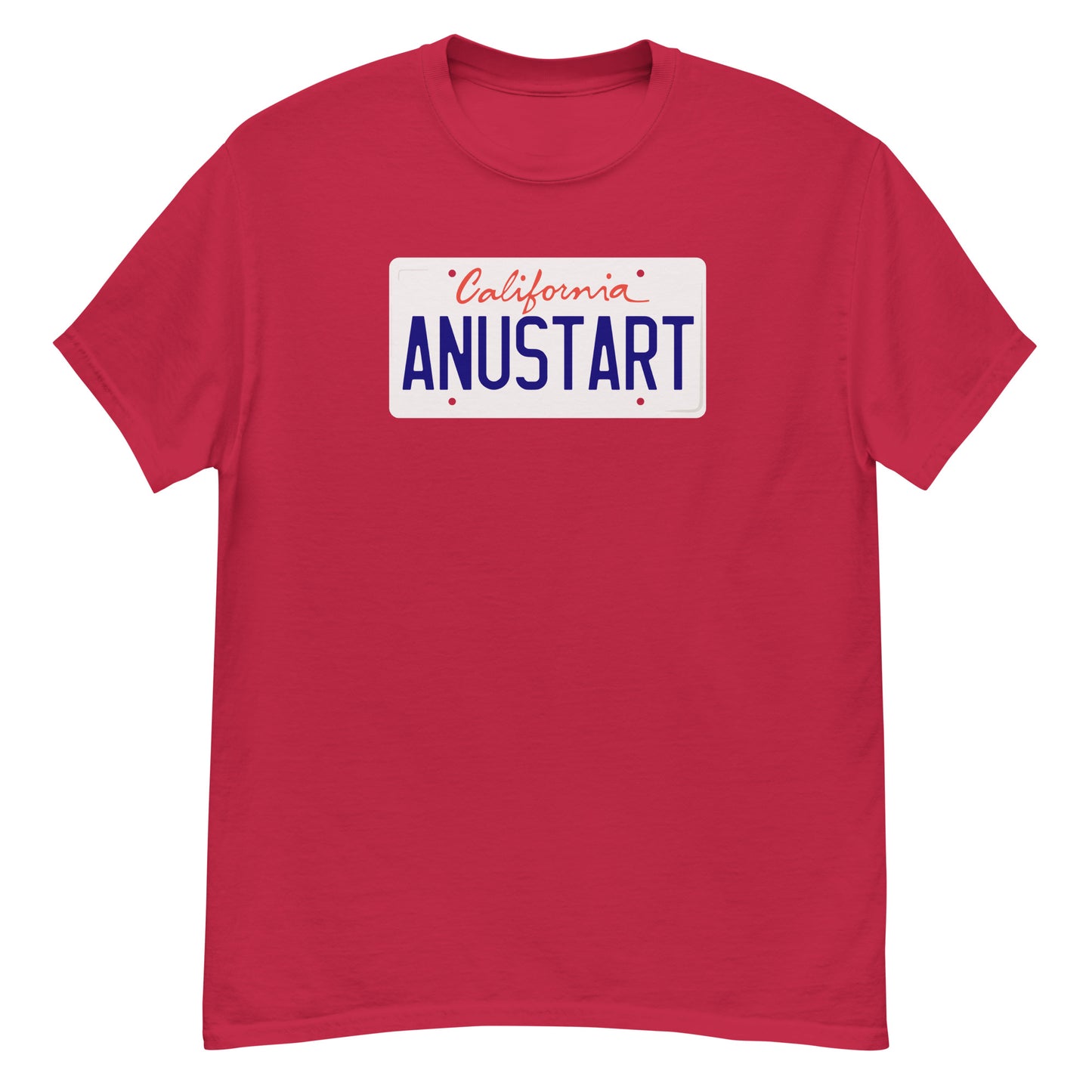 Anustart Minimal License Plate classic tee