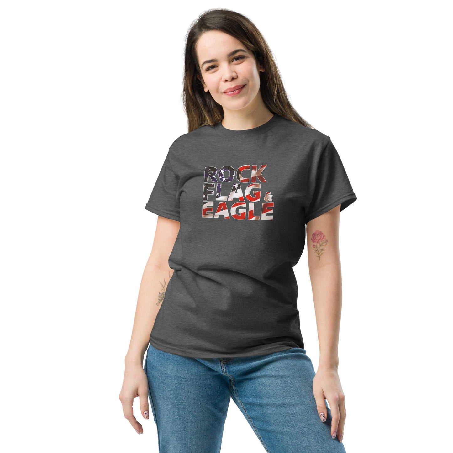 Rock Flag & Eagle Unisex Tee