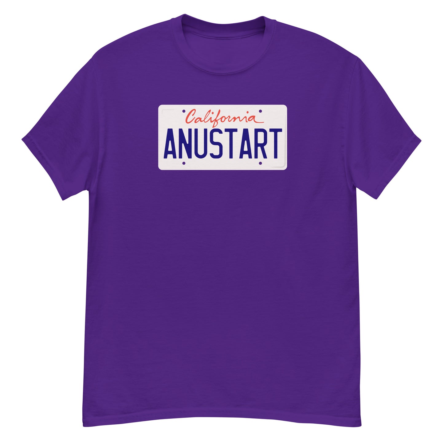 Anustart Minimal License Plate classic tee