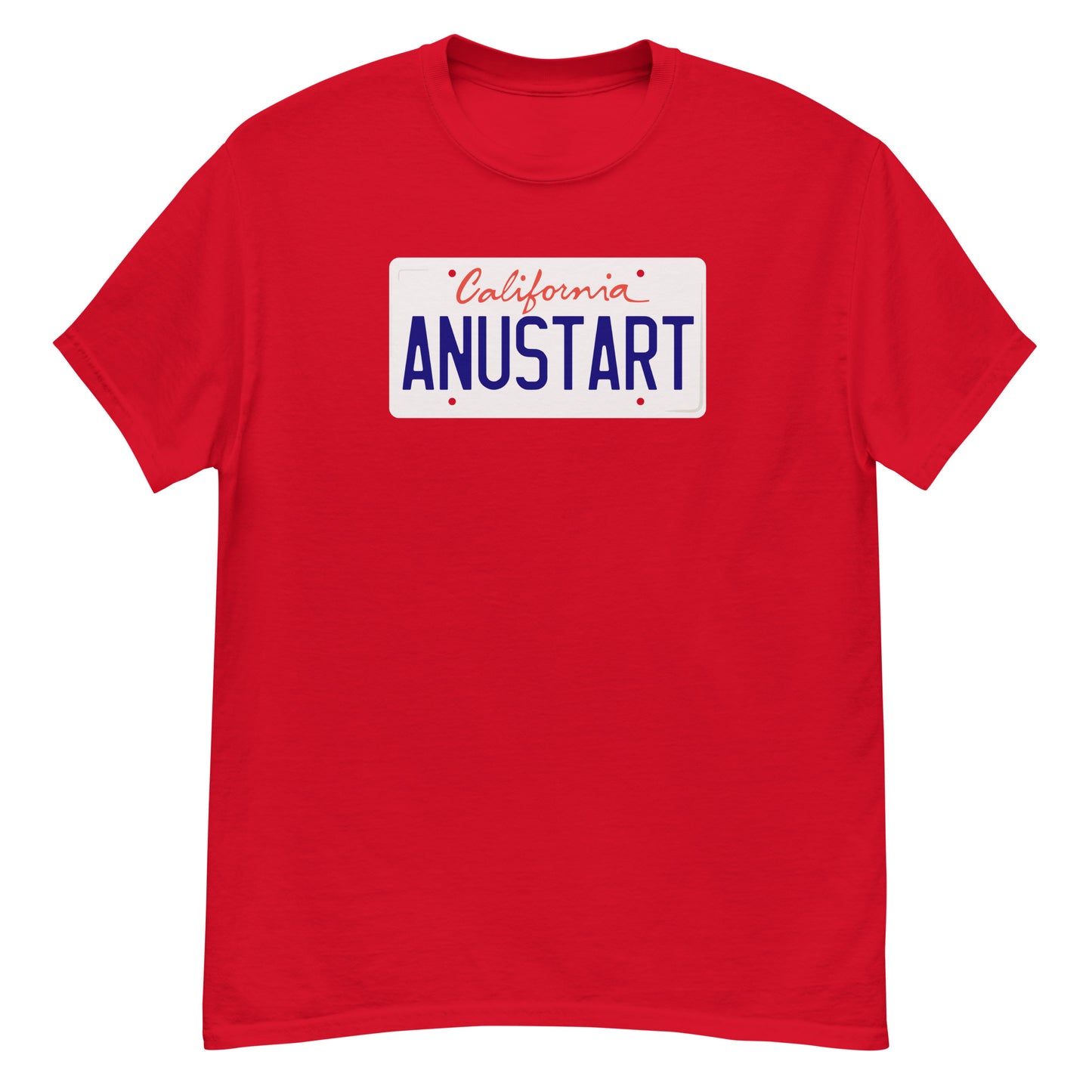 Anustart Minimal License Plate classic tee