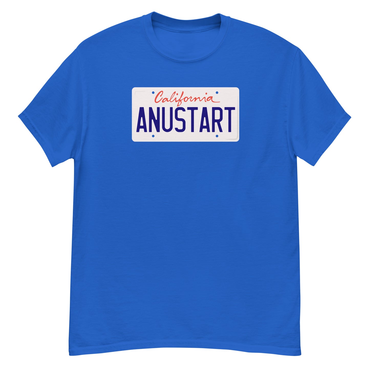 Anustart Minimal License Plate classic tee