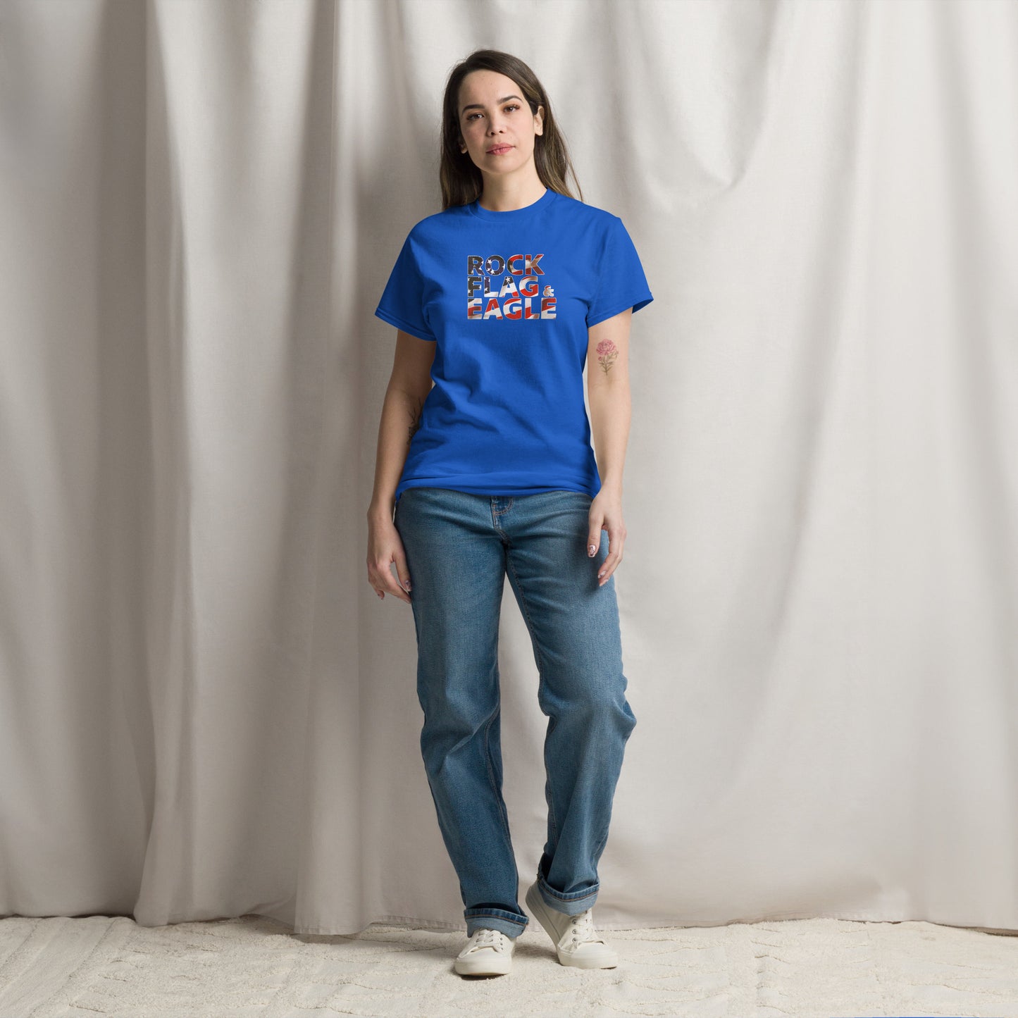 Rock Flag & Eagle Unisex Tee