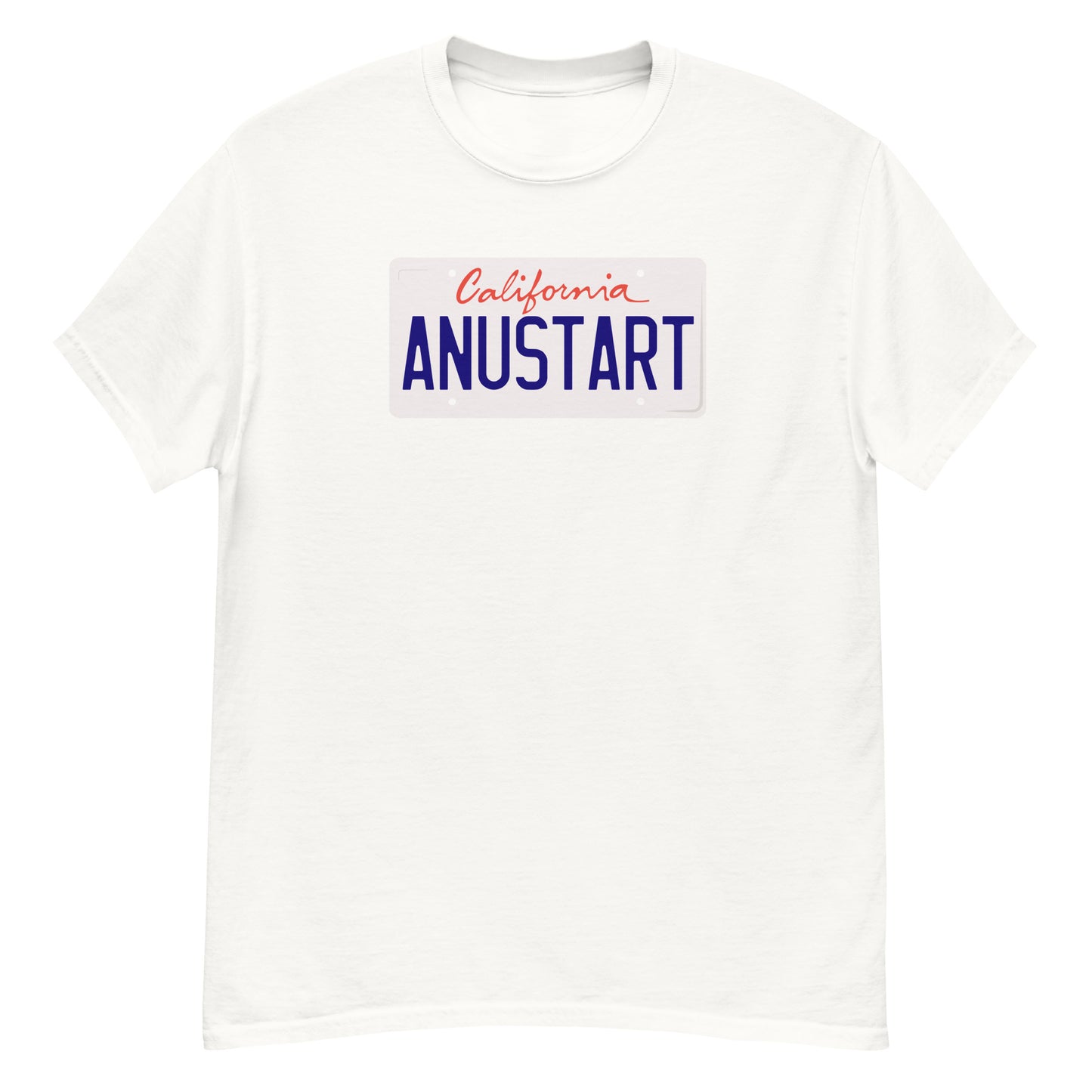 Anustart Minimal License Plate classic tee