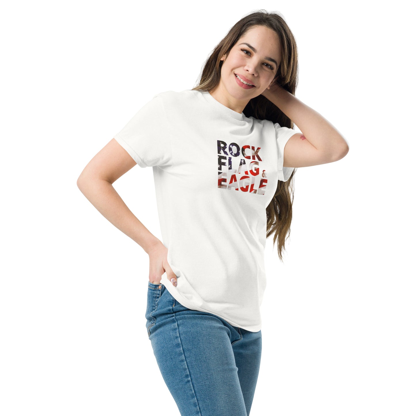 Rock Flag & Eagle Unisex Tee