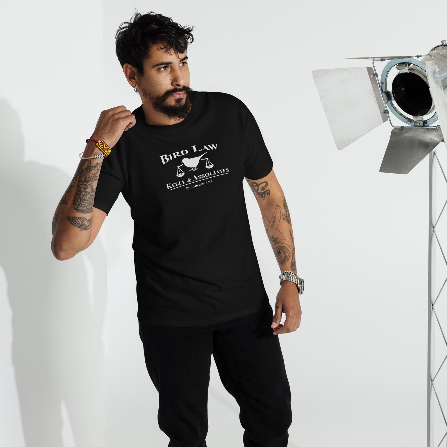 Bird Law Kelly and Associates (White Logo) Premium Heavyweight Tee
