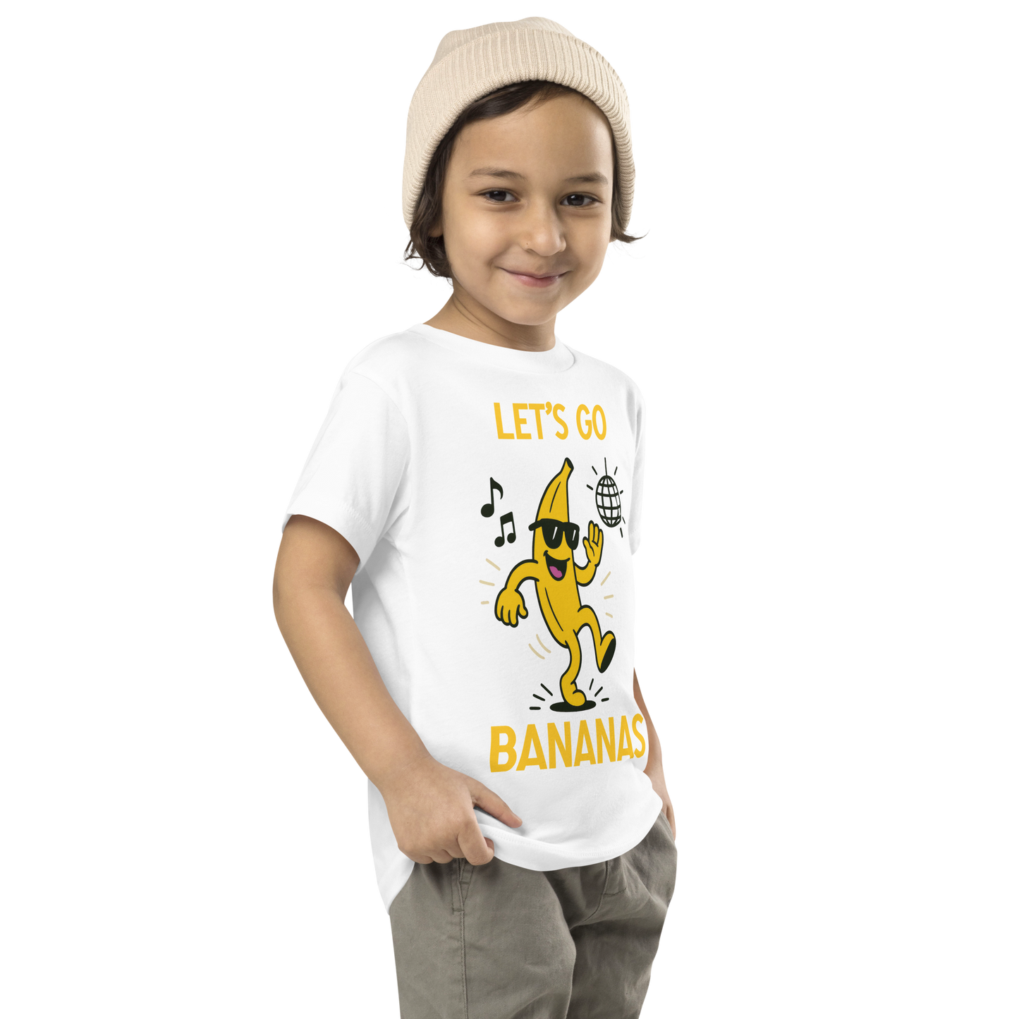 Let's Go Bananas - Benny The Banana - Toddler Short Sleeve Tee