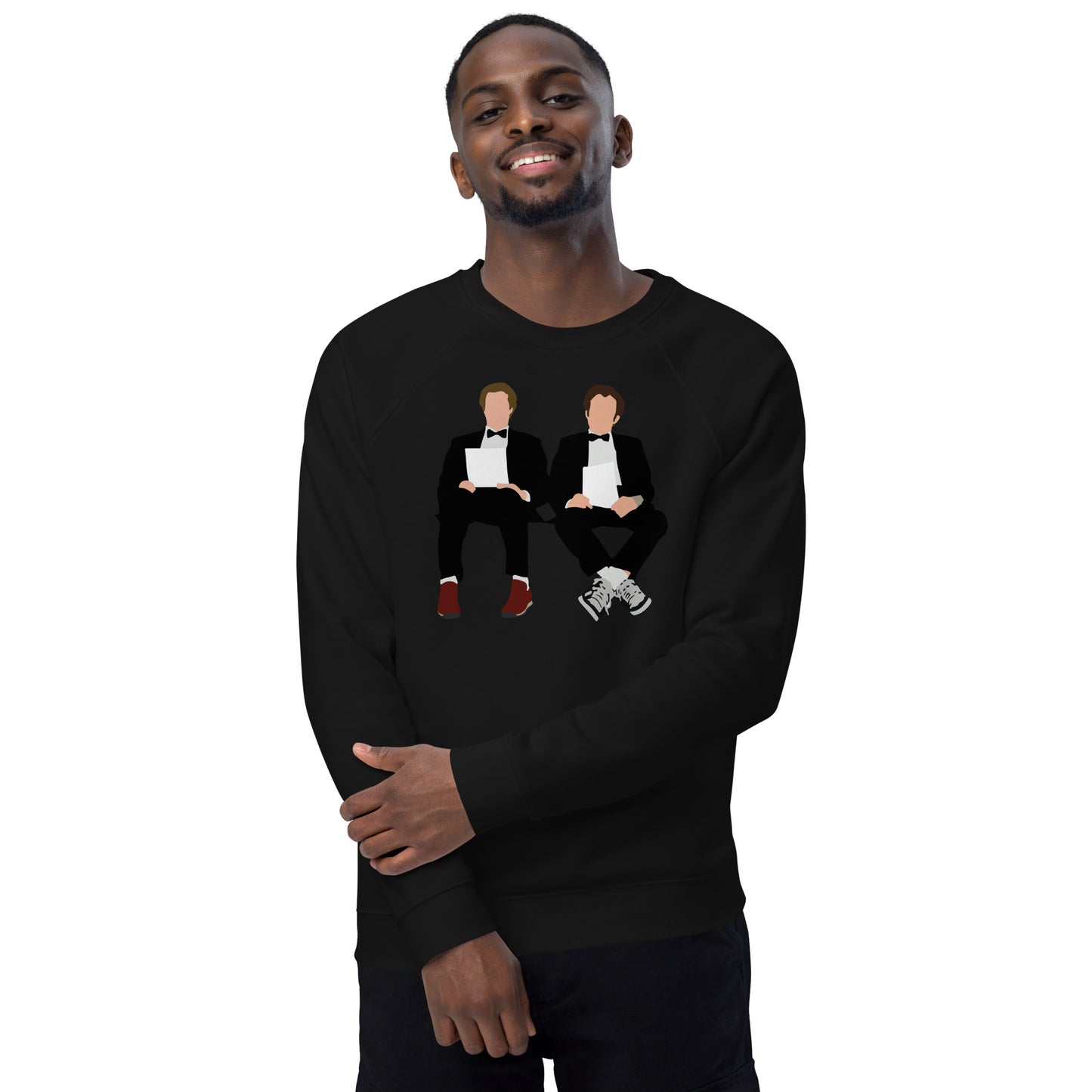 Step Bros Unisex organic raglan sweatshirt