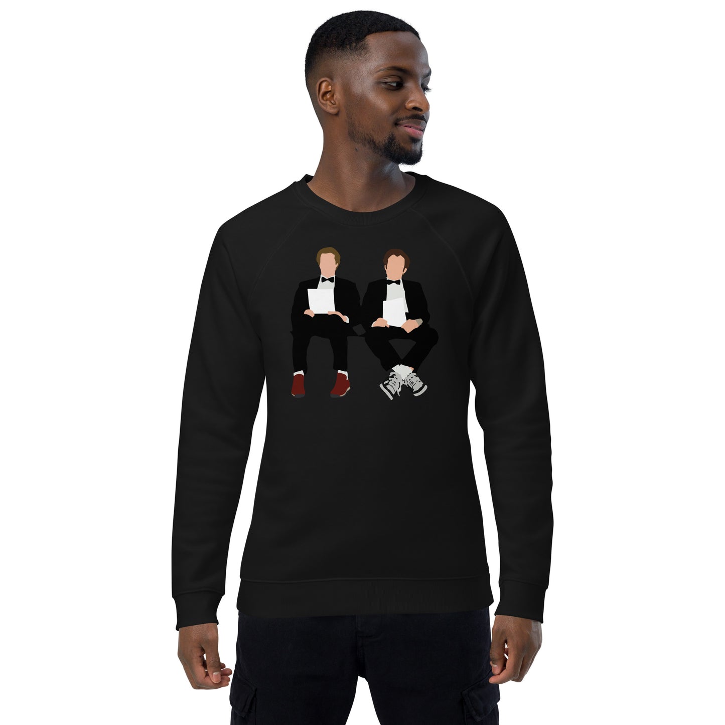 Step Bros Unisex organic raglan sweatshirt