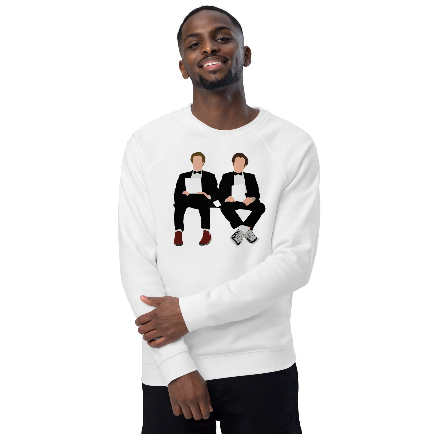 Step Bros Unisex organic raglan sweatshirt