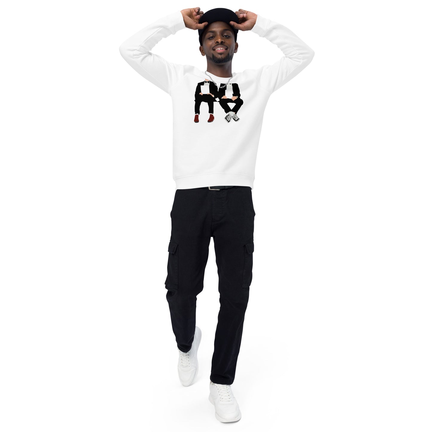 Step Bros Unisex organic raglan sweatshirt