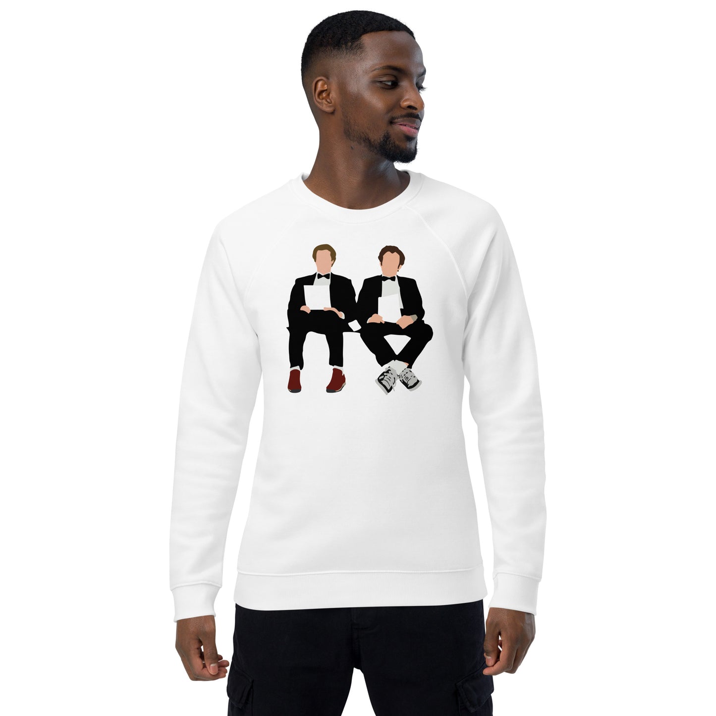 Step Bros Unisex organic raglan sweatshirt