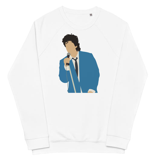 Wedding Singer Minimalist Unisex Organic Raglan Sweatshirt