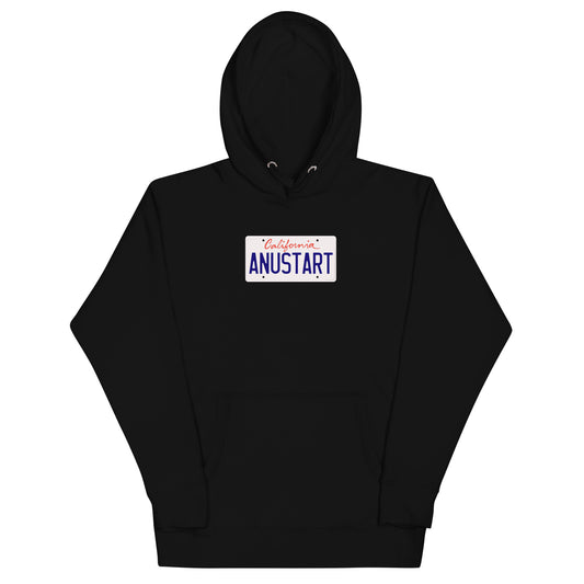 Anustart Minimal License Plate Unisex Hoodie