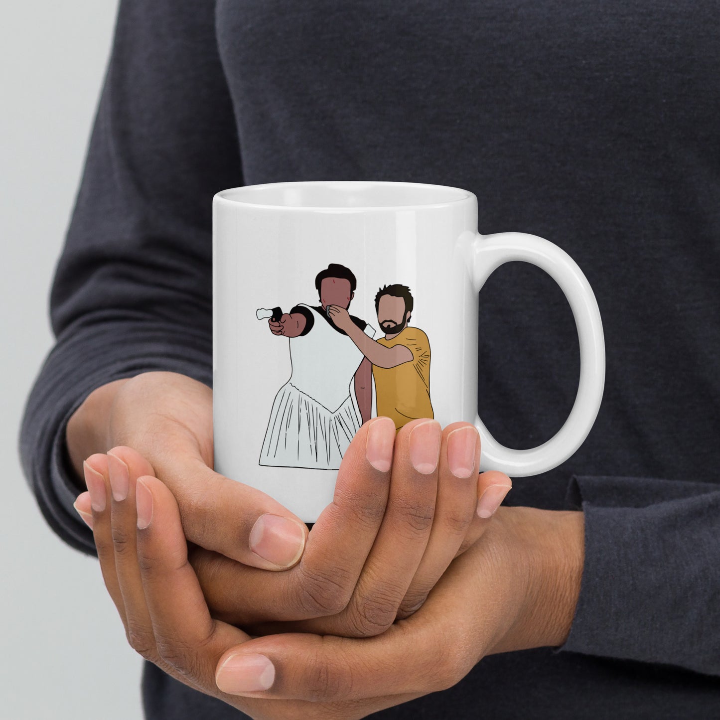 Popper, put it to my nose White glossy mug