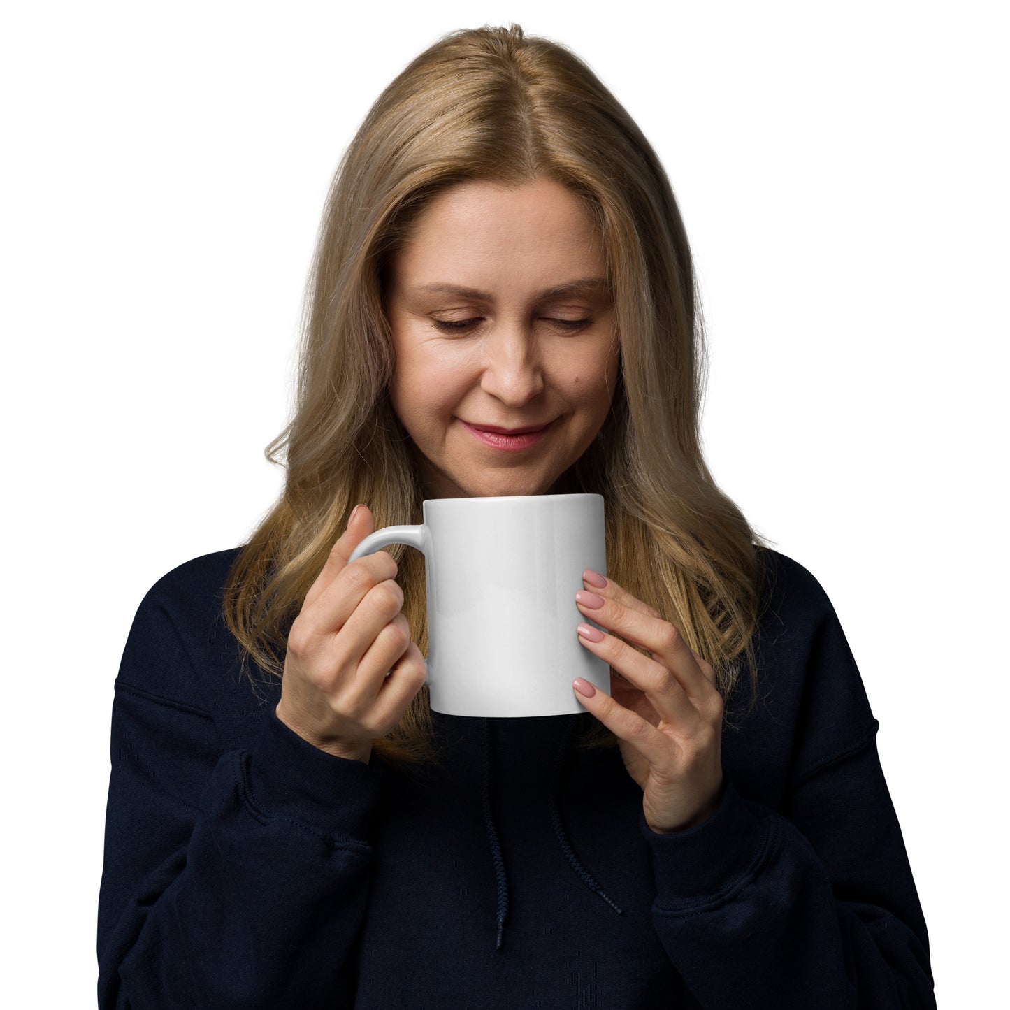 Because of the Implication White glossy mug