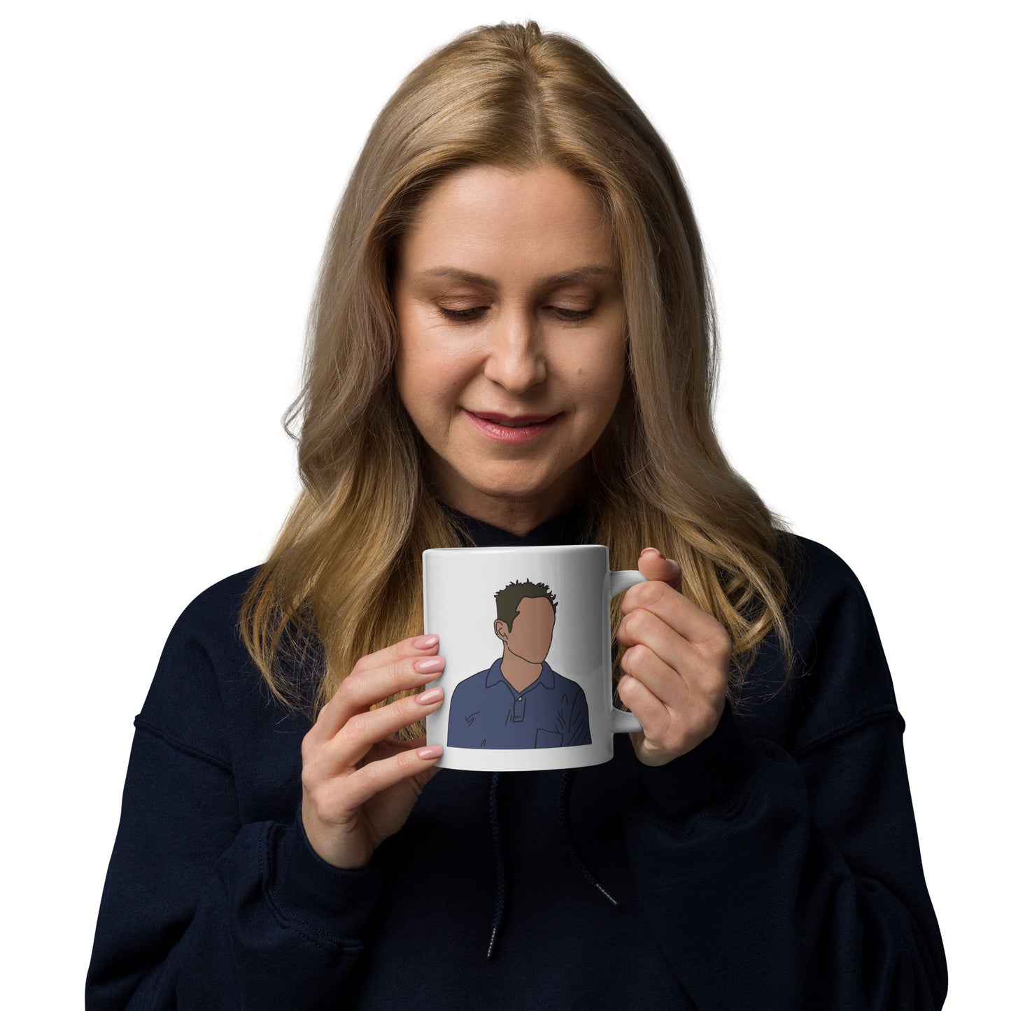 Because of the Implication White glossy mug