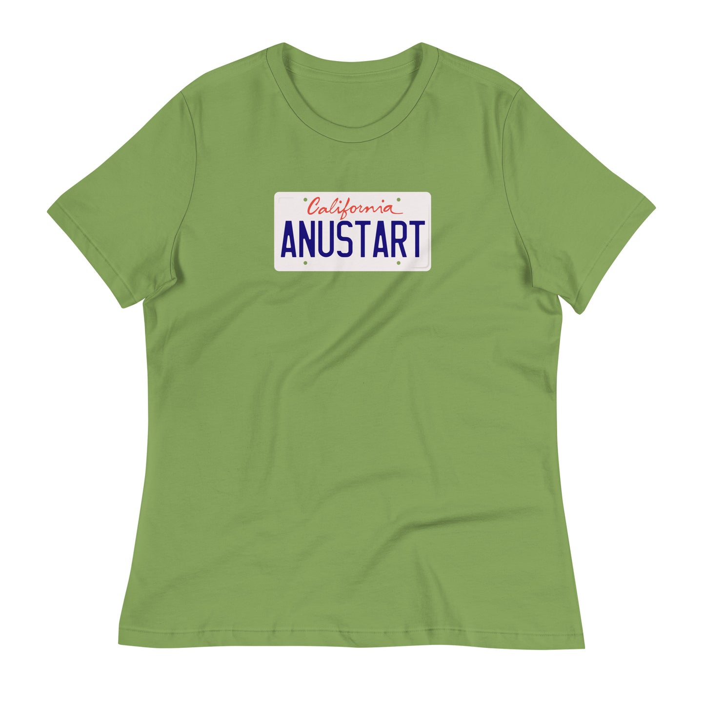 Anustart Minimal License Plate Women's Relaxed T-Shirt