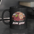 Rum Ham Retro Black Glossy Mug