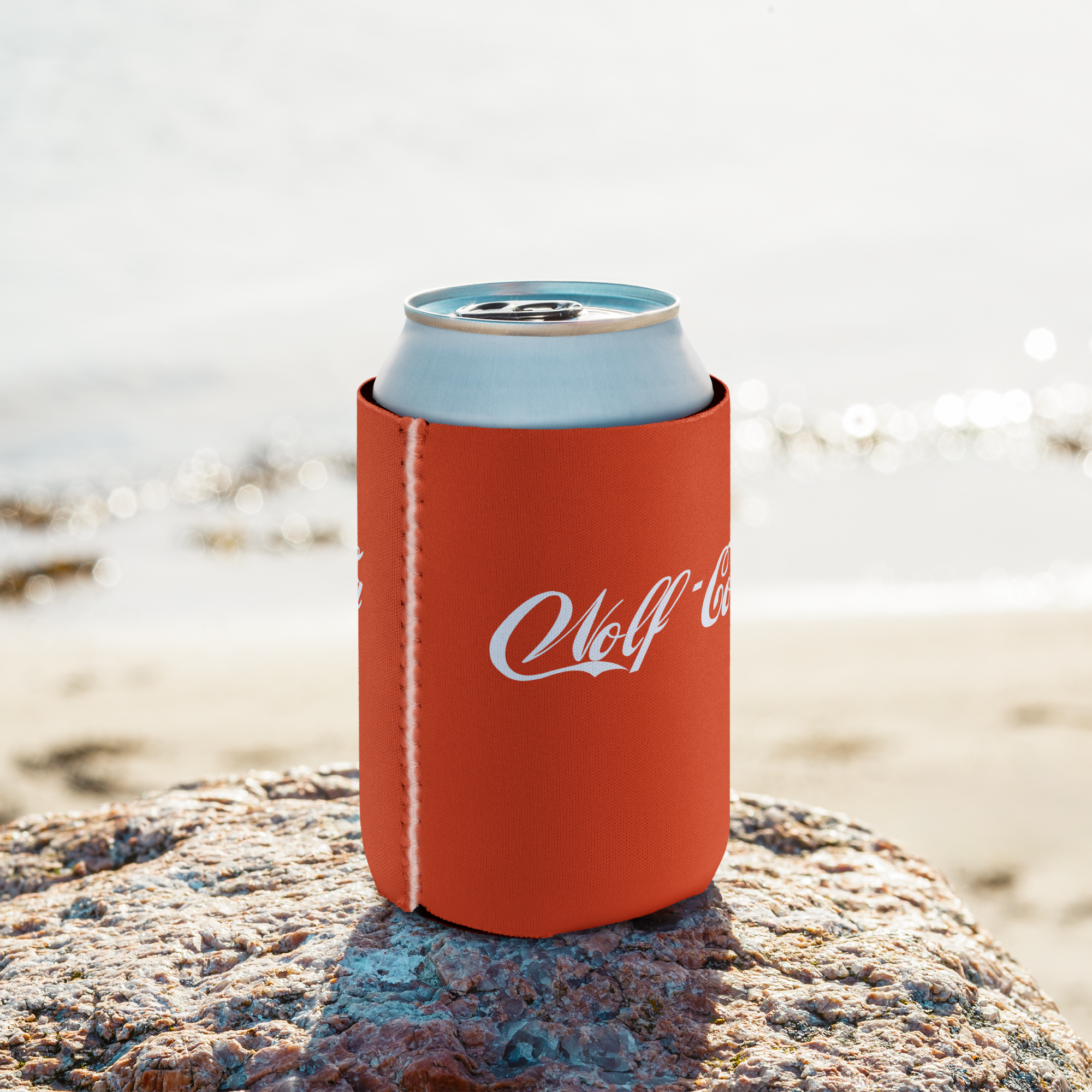 Wolf Cola Red Koozie
