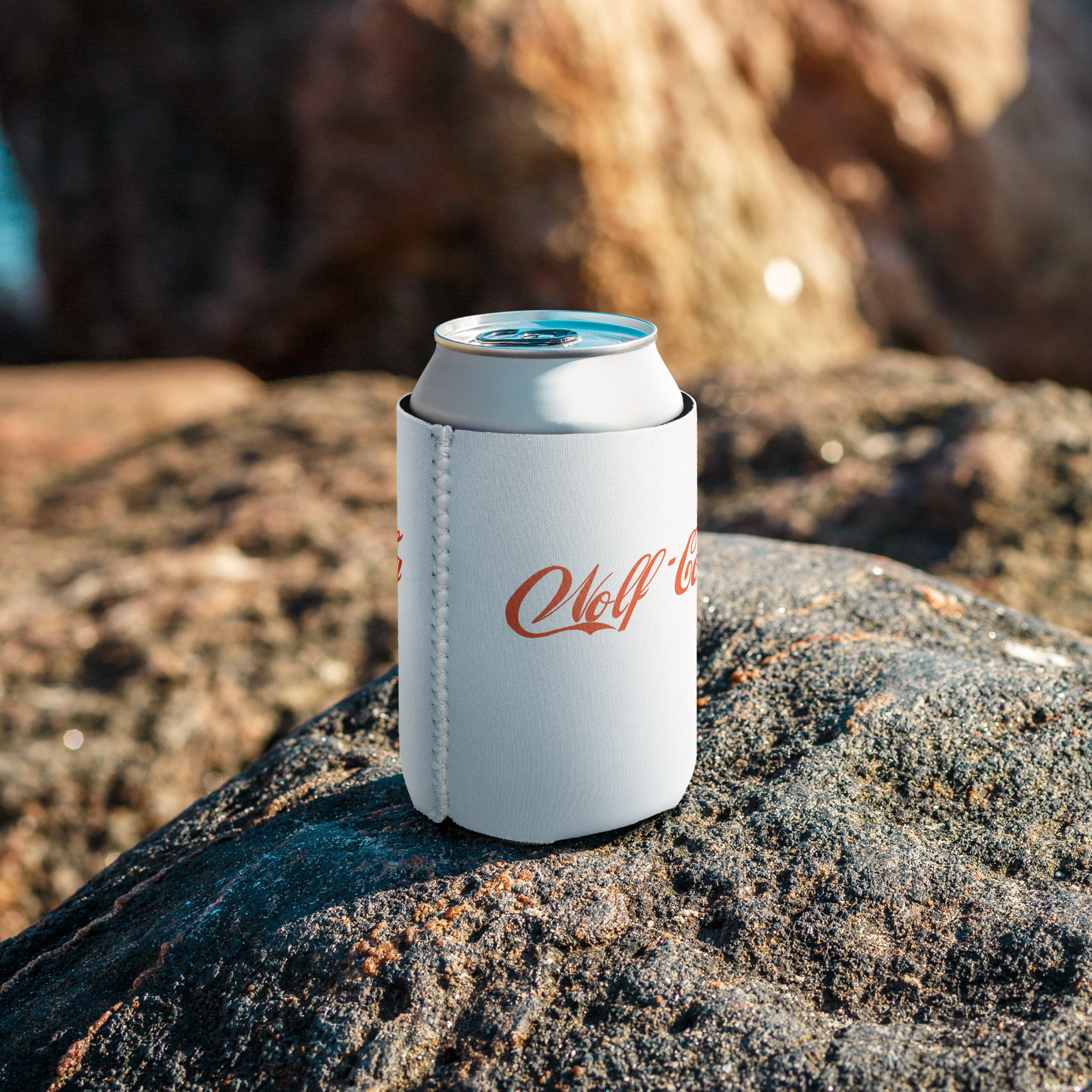 Wolf Cola White Koozie