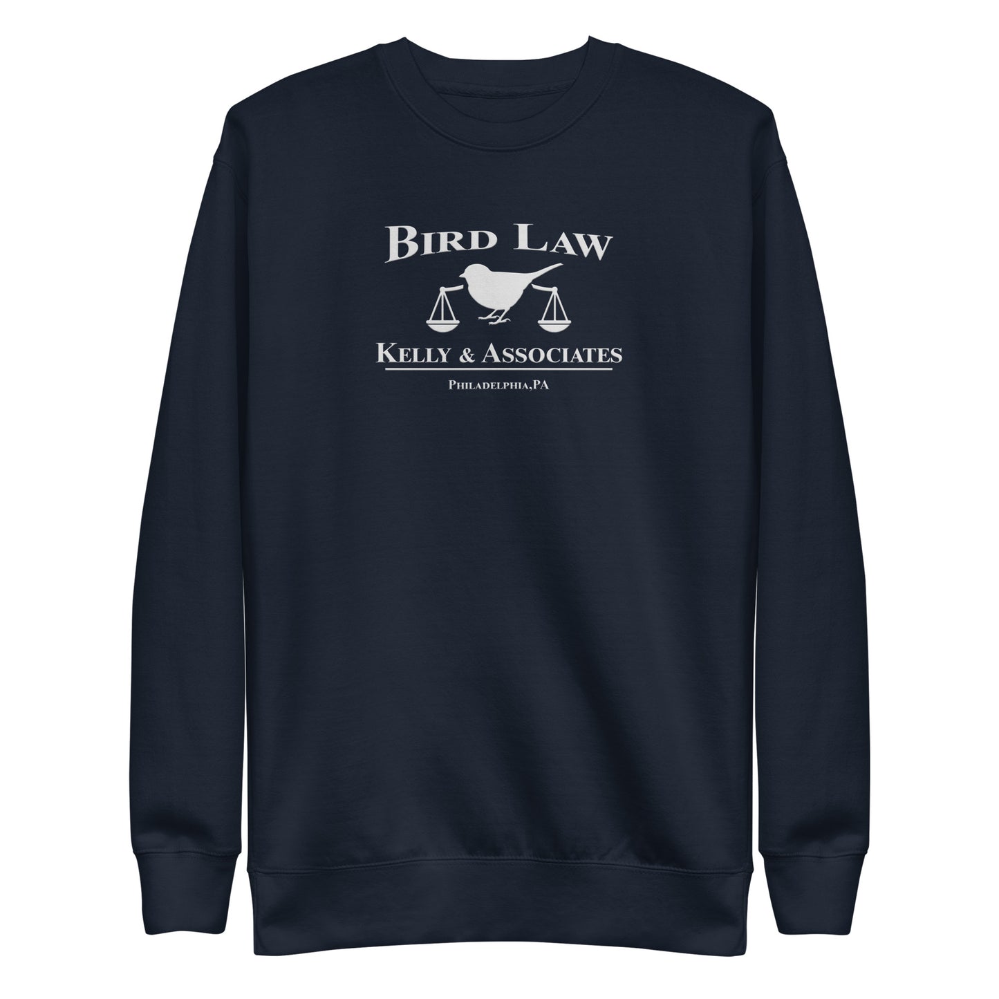 Bird Law Kelly and Associates (White Logo) - Unisex Premium Sweatshirt