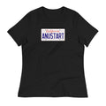Anustart Minimal License Plate Women's Relaxed T-Shirt